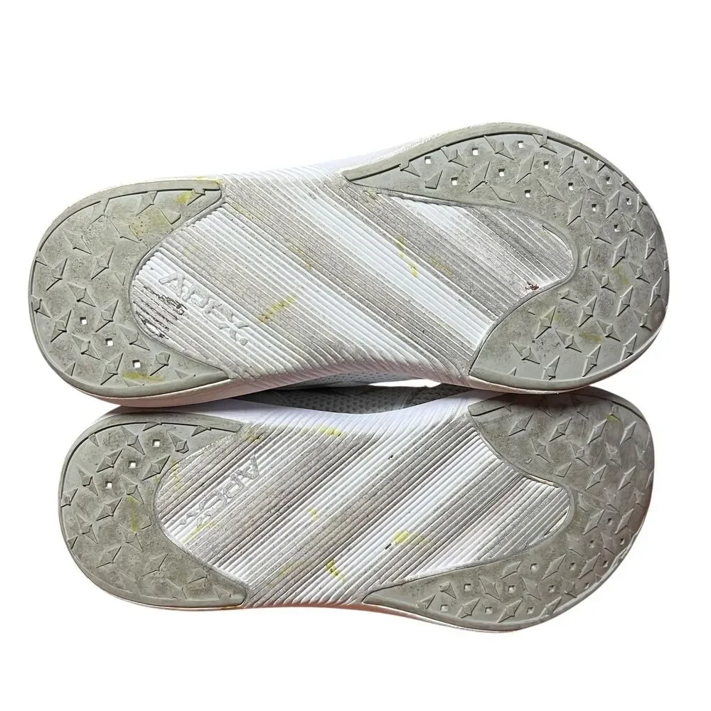 Apex Sneakers Womens Sz 8.5 X-Wide White Walking Mesh Comfort Gym Running Shoese